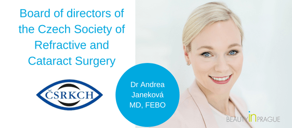 Dr Andrea Janekova, Dr Andrea Janeková elected to the board of directors of the Czech Society of Refractive and Cataract Surgery