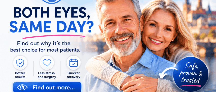 Can both eyes be treated on the same day - Lens replacement surgery abroad in Prague