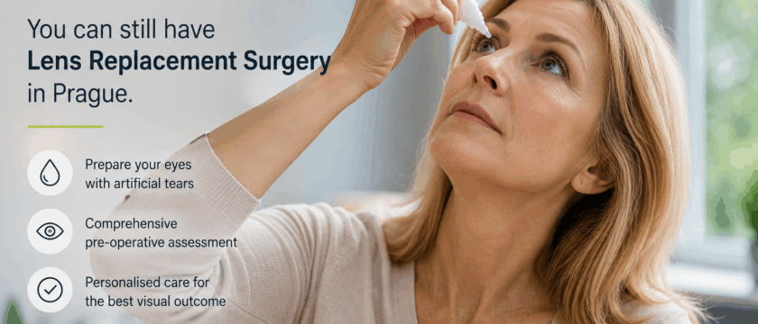 Can I Have Lens Replacement Surgery If I Have Dry Eyes - www.beautyinprague.com - Lens replacement surgery abroad in Prague, Czech republic
