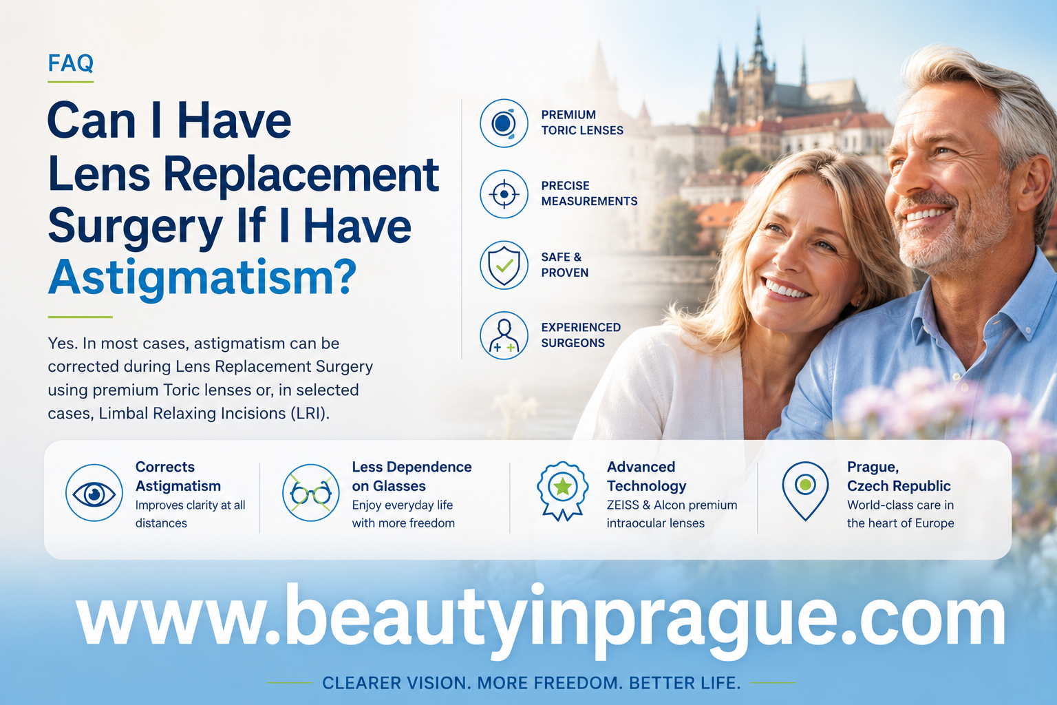 Can I have Lens Replacement Surgery if I have Astigmatism - www.beautyinprague.com Lens replacement surgery abroad in Prague, Czech republic